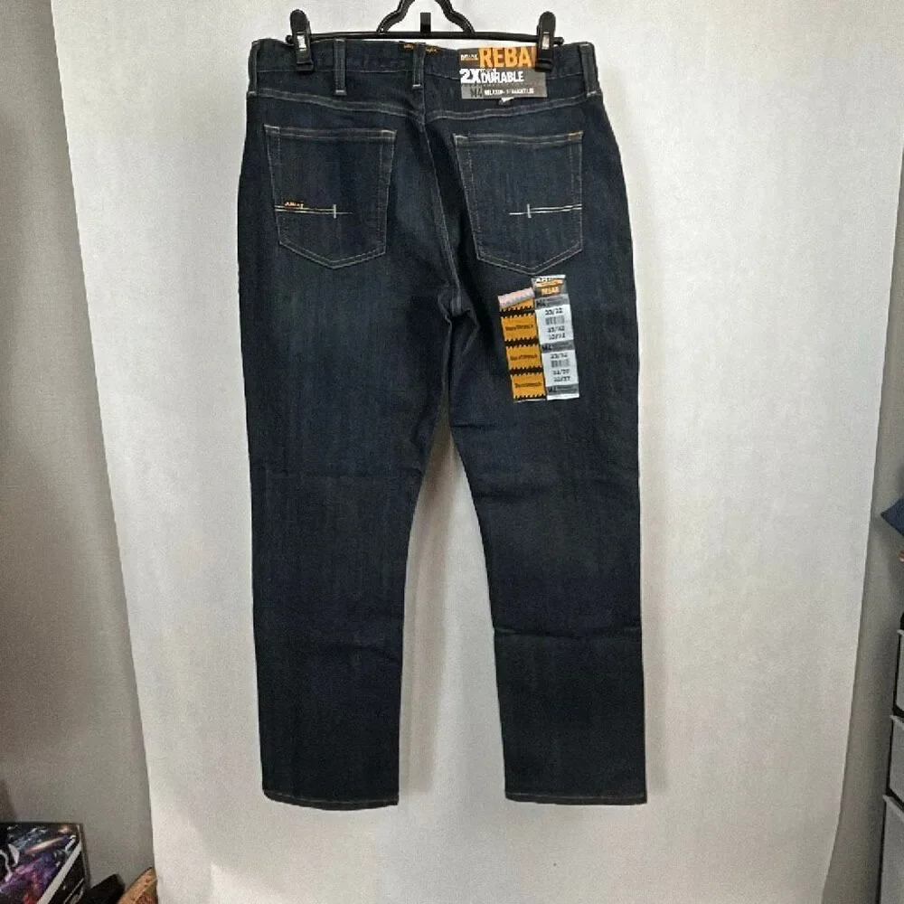 NEW Ariat M4 Rebar Denim Jeans Relaxed Straight Leg Mens Sz 33x32 Dura Stretch